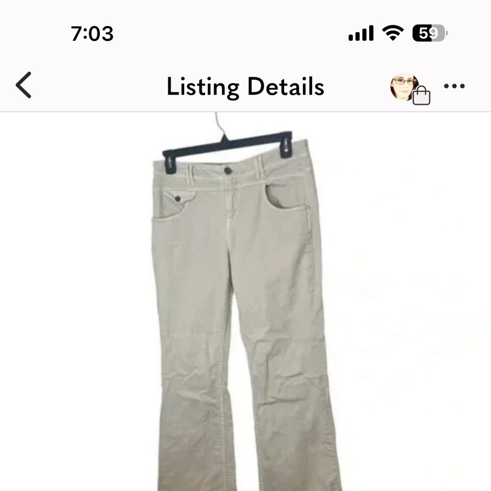 Pilcro and the Letterpress Anthropologie Vintage Slim Bootcut Jeans 31